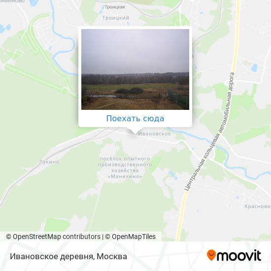 Карта Ивановское деревня