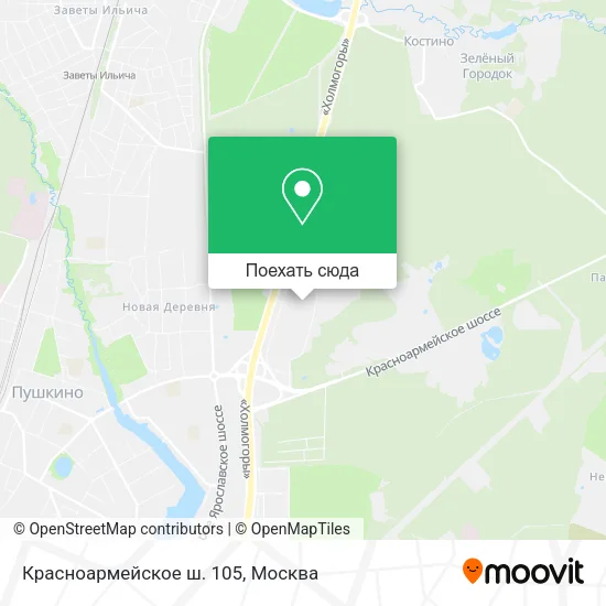 Карта Красноармейское ш. 105