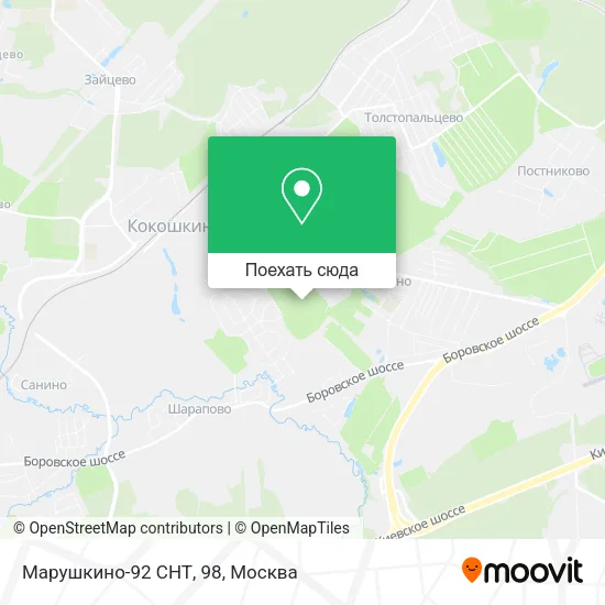 Карта Марушкино-92 СНТ, 98