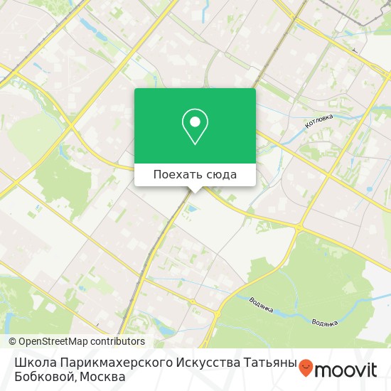 Карта Школа Парикмахерского Искусства Татьяны Бобковой