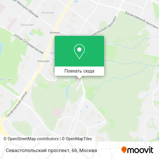 Карта Севастопольский проспект, 66