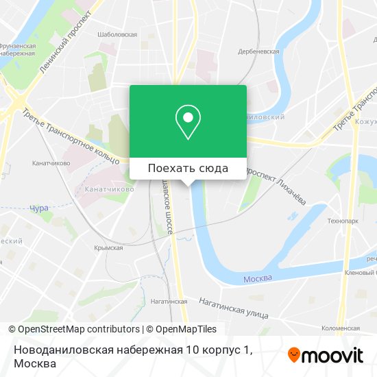 Карта Новоданиловская набережная 10 корпус 1