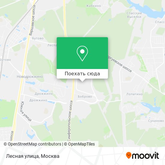 Карта Лесная улица