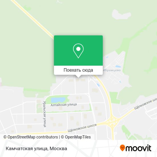 Карта Камчатская улица