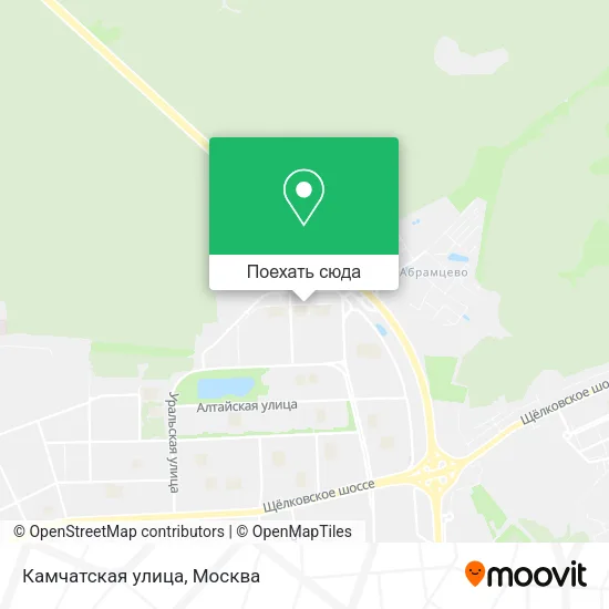 Карта Камчатская улица