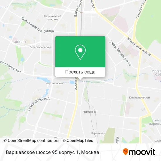 Карта Варшавское шоссе 95 корпус 1
