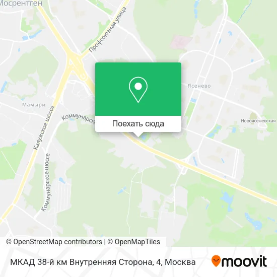 Карта МКАД 38-й км Внутренняя Сторона, 4