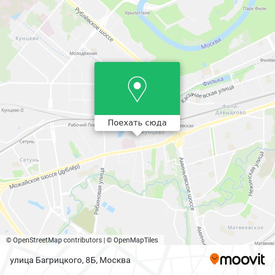 Карта улица Багрицкого, 8Б