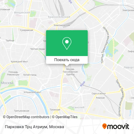 Карта Парковка Трц Атриум