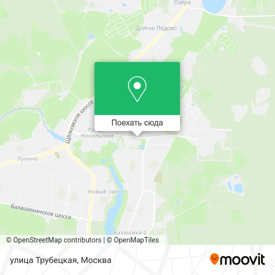 Карта улица Трубецкая