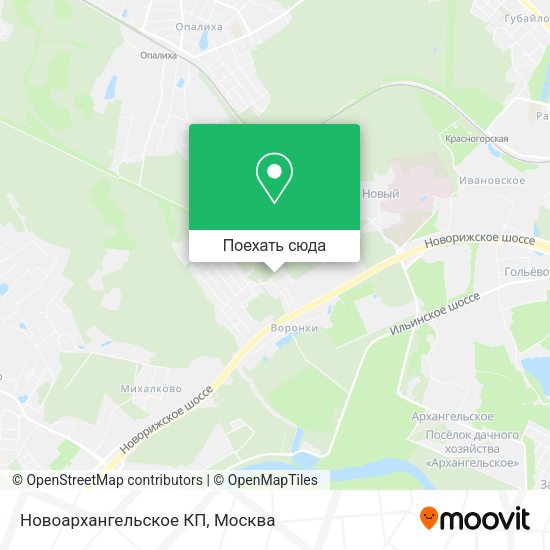 Карта Новоархангельское КП