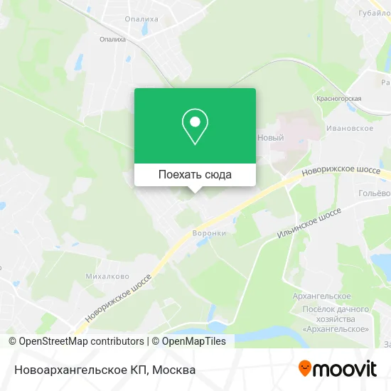 Карта Новоархангельское КП