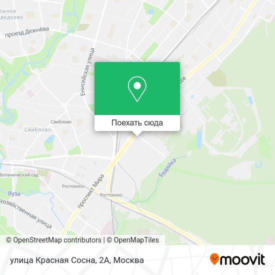 Карта улица Красная Сосна, 2А