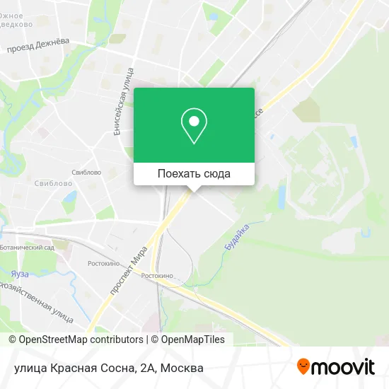 Карта улица Красная Сосна, 2А