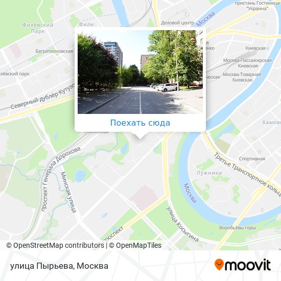 Карта улица Пырьева