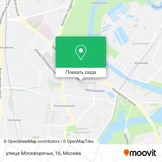 Карта улица Москворечье, 16