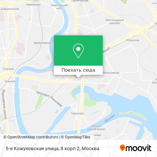 Карта 5-я Кожуховская улица, 8 корп 2