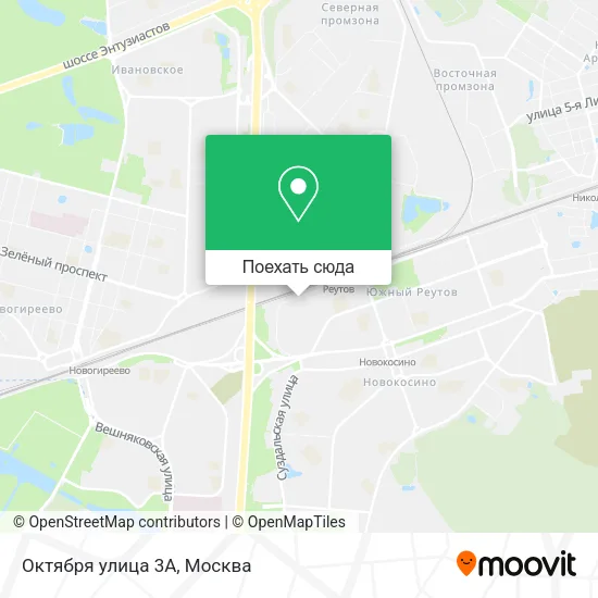 Карта Октября улица 3А
