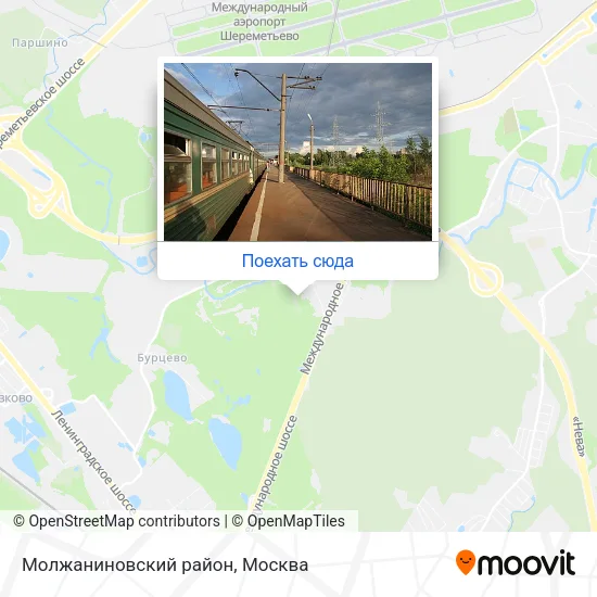 Карта Молжаниновский район