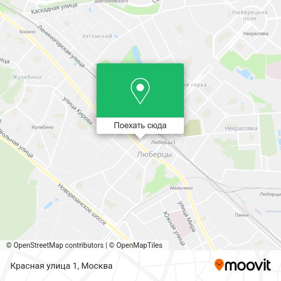 Карта Красная улица 1