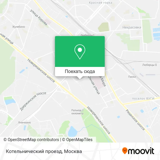 Карта Котельнический проезд