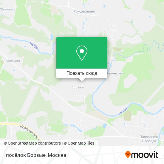 Карта посёлок Борзые