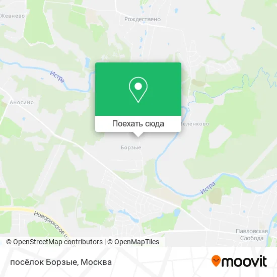 Карта посёлок Борзые