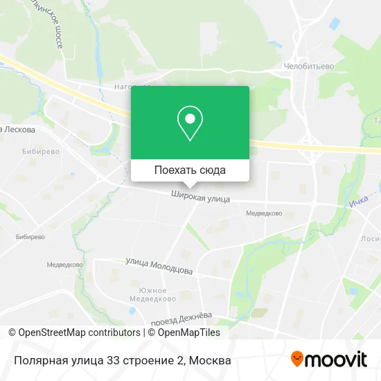 Карта Полярная улица 33 строение 2