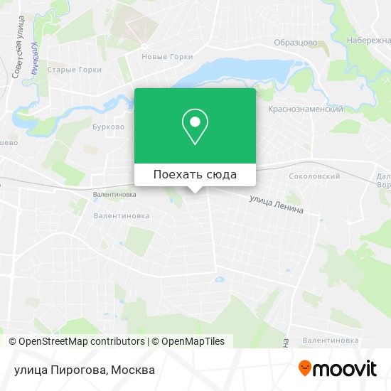 Карта улица Пирогова