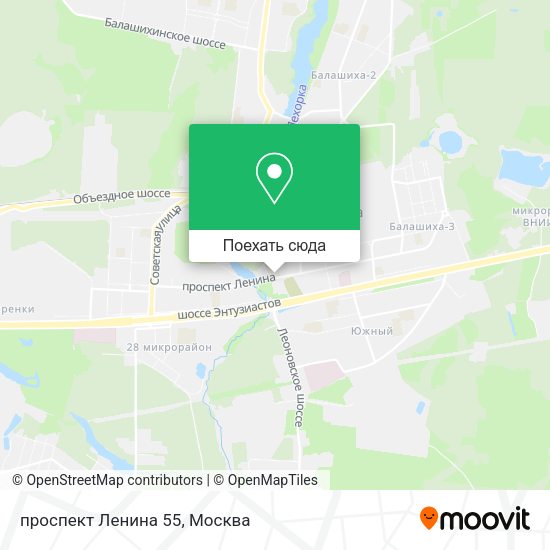 Карта проспект Ленина 55