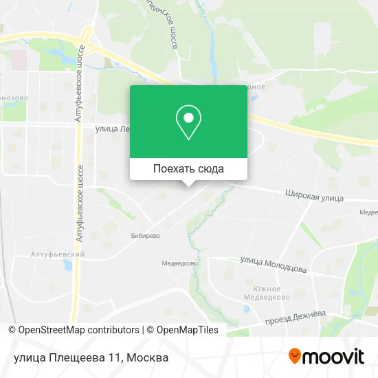 Карта улица Плещеева 11