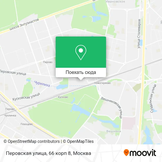 Карта Перовская улица, 66 корп 8