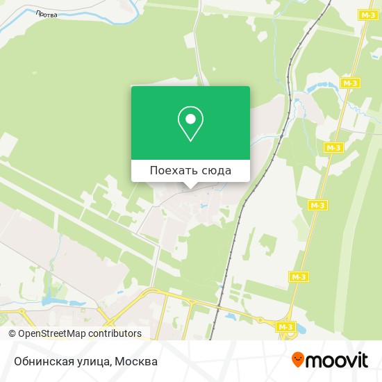 Карта Обнинская улица