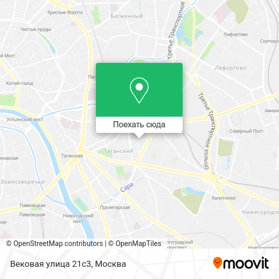 Карта Вековая yлица 21с3