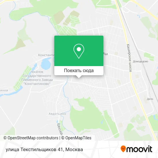 Карта улица Текстильщиков 41