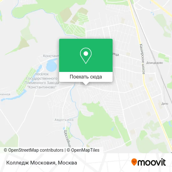 Карта Колледж Московия
