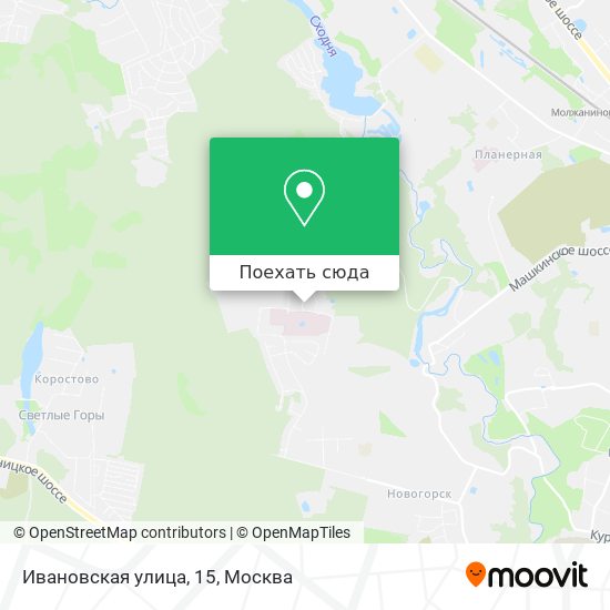 Карта Ивановская улица, 15