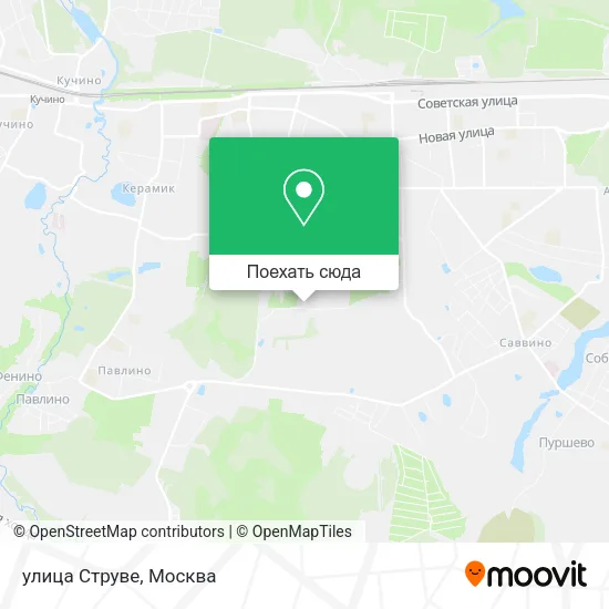 Карта улица Струве