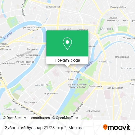 Карта Зубовский бульвар 21/23, стр.2
