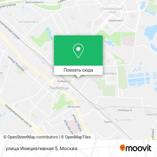 Карта улица Инициативная 5