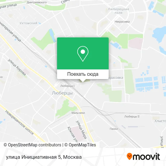 Карта улица Инициативная 5