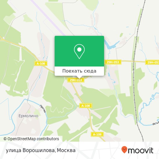Карта улица Ворошилова