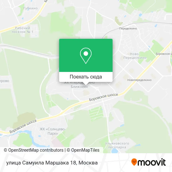 Карта улица Самуила Маршака 18