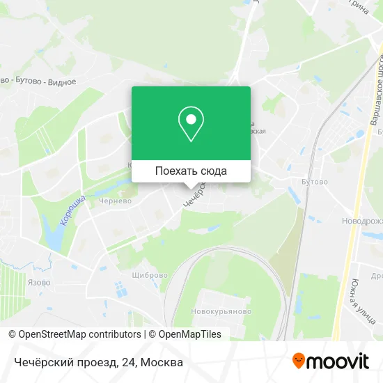 Карта Чечёрский проезд, 24