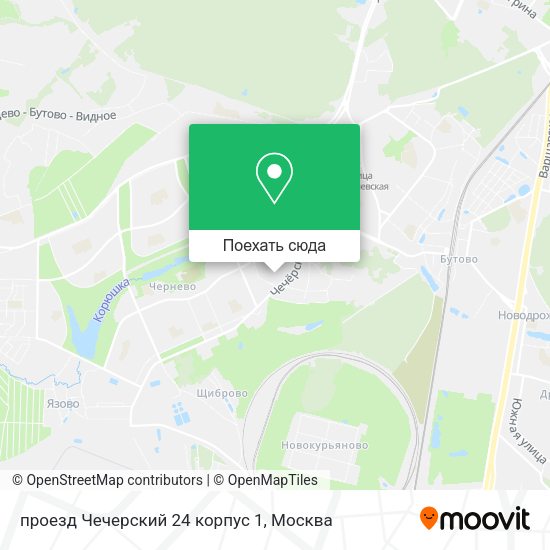 Карта проезд Чечерский 24 корпус 1