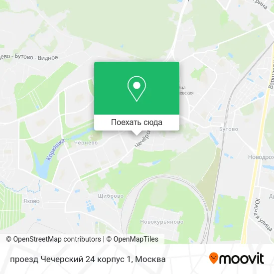 Карта проезд Чечерский 24 корпус 1