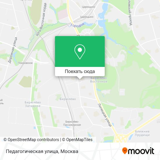 Карта Педагогическая улица