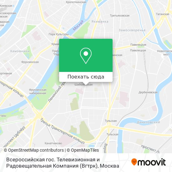 Карта Всероссийская гос. Телевизионная и Радовещательная Компания (Вгтрк)