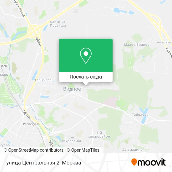 Карта улица Центральная 2