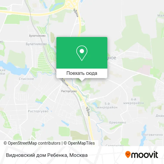 Карта Видновский дом Ребенка